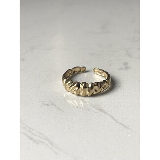 'Dorine' ring gold - stainless steel (adjustable)