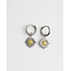 'LOUELLE' earrings YELLOW SILVER - stainless steel