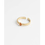 'Zosia' RING GOLD Orange - Stainless Steel (adjustable)