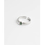 'Zosia' RING SILVER Green  - Stainless Steel (adjustable)