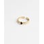 'Zosia' RING GOLD Black  - Stainless Steel (adjustable)