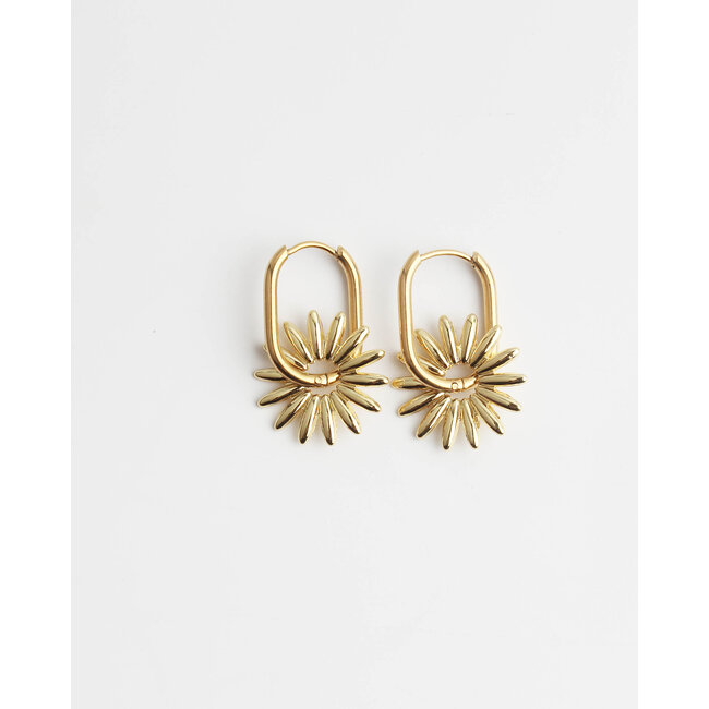 'Puck' EARRINGS GOLD - Stainless Steel