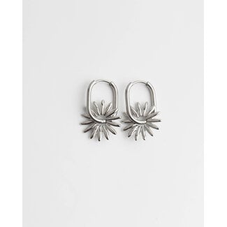 'Puck' EARRINGS SILVER - Stainless Steel