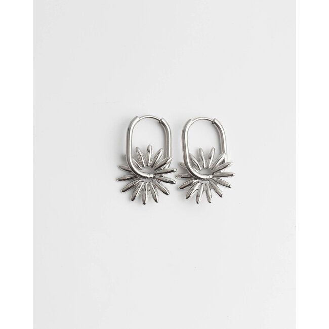 'Puck' BOUCLES D'OREILLES ARGENT - Acier inoxydable