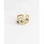 'Noelle' RING GOLD GREEN - Stainless Steel