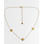 'Louelle' NECKLACE YELLOW GOLD - stainless steel