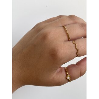 "Minimalistic chique" Ring inspiration look gold