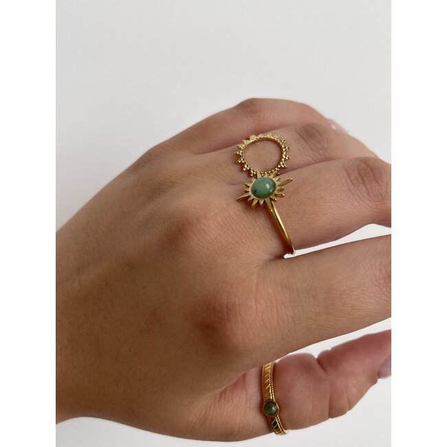 "The sun shines" Ring inspiration look gold