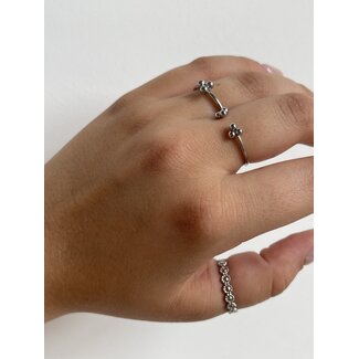 "Simple simplicité"  Ring inspiration look silver