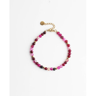 'Livia' BRACCIALE rosa - Acciaio inossidabile