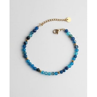 'Livia' BRACELET bleu - Acier inoxydable