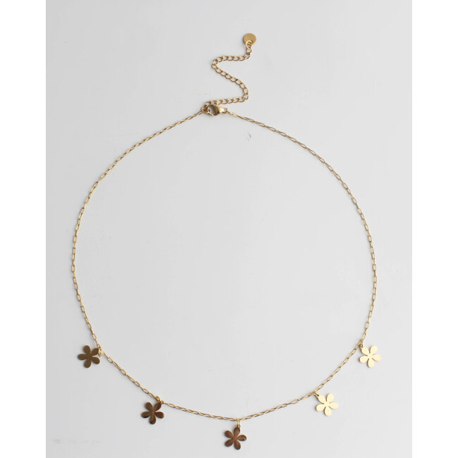 'Fiore'  COLLAR ORO - acero inoxidable