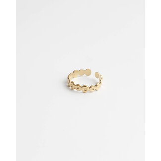'Olive' RING GOLD - Stainless steel - ADJUSTABLE