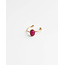 "Vive" ANILLO ORO SUPER ROSA - Acero inoxidable (ajustable)