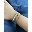 'Livia' BRACELET brun - Acier inoxydable