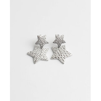 Pendientes 'Starlight' PLATA - acero inoxidable