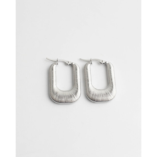 "Tamara" PENDIENTES PLATA - Acero inoxidable