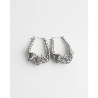 Boucles d'oreilles pierre verte 'Freya' - acier inoxydable - Notbranded