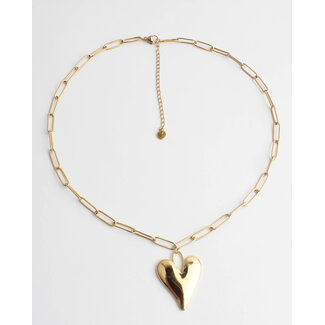 "Vero amore" COLLIER OR - Acier inoxydable