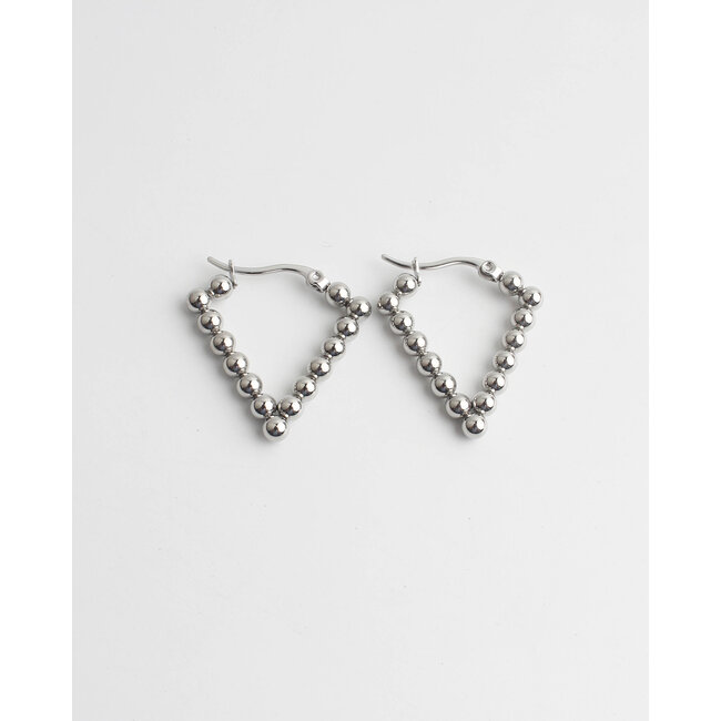 'Yvonne' EARRINGS SILVER - Stainless Steel