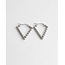 'Yvonne' BOUCLES D'OREILLES ARGENT - Acier inoxydable