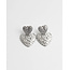 Boucles d'oreilles 'In the name of love' ARGENT - acier inoxydable