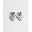 Pendientes 'In the name of love' PLATA - acero inoxidable