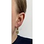 'Jolie' Light green Green Natural Stone Earrings Gold - stainless steel