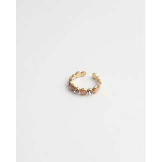 Anillo 'Tiana' ORO ROSA - acero inoxidable (ajustable)