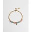 'Csilla' ARMBAND GOLD PINK-BLAU – Edelstahl