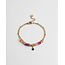 'Csilla' ARMBAND GOLD CHERRY-ORANGE – Edelstahl