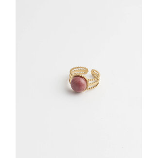 'Nikkie' ANILLO ORO ROSA - Acero Inoxidable (ajustable)