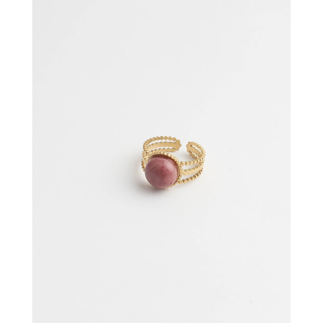 'Nikkie' ANILLO ORO ROSA - Acero Inoxidable (ajustable)