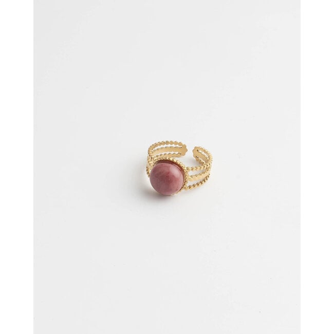 'Nikkie' RING GOLD PINK - Stainless Steel (adjustable)