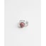 'Nikkie' BAGUE ARGENT ROSE - Acier inoxydable (ajustable)