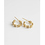 Little Daisy Hoops - Gold chapado