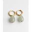 BOUCLES D'OREILLES 'Felicia' VERT - Acier Inoxydable