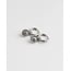 Boucles d'Oreilles 'Le tournesol' Argent - Acier Inoxydable