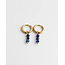 Cute Blue Earrings Gold - Stainless Steel