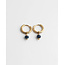 'RÊVER' EARRINGS DARK BLUE  - STAINLESS STEEL