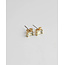 White Diamond Studs - Gold Plated