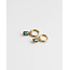 'Karma' Earrings turquoise Gold - Stainless Steel