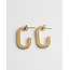 'Jenna' earrings gold - stainless steel