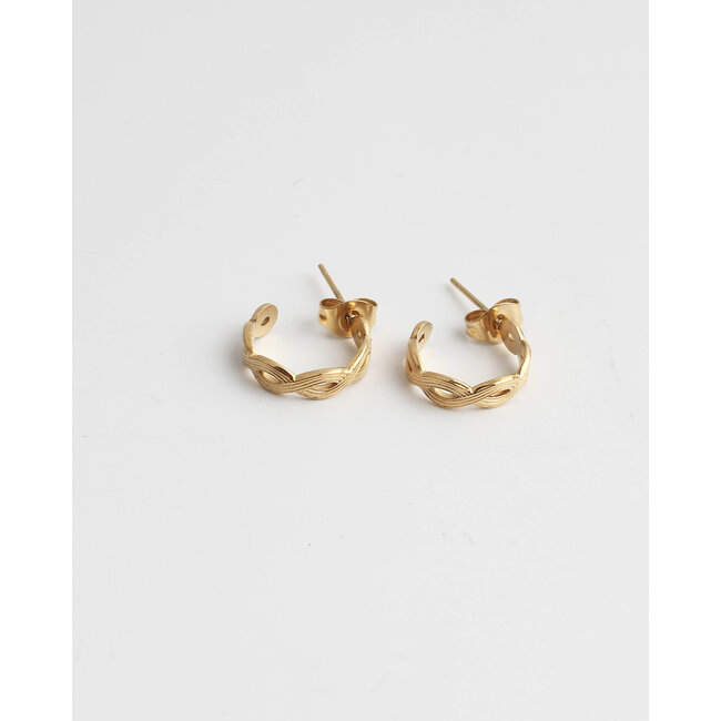 'Marrakech' earrings gold - stainless steel