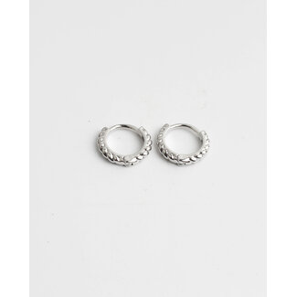 'Fierce' Hoops Silver 1CM (verguld)