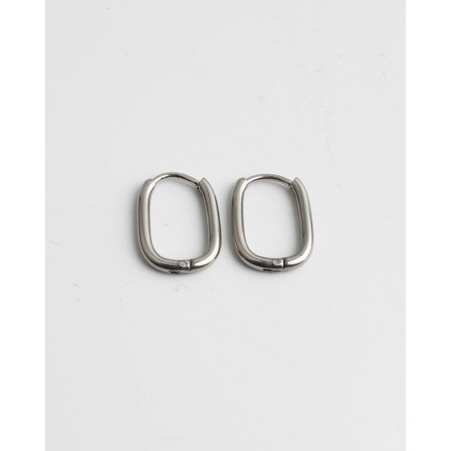 Small Basic 'JANA' Earrings Silver - Stainless Steel