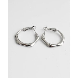 'Gigi' Earrings Silver - Stainless Steel