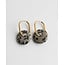 'Tirza' Earrings Dalmatiër Jaspis Gold- Stainless Steel