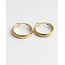 Big Daisy Hoops Gold - Acciaio inossidabile