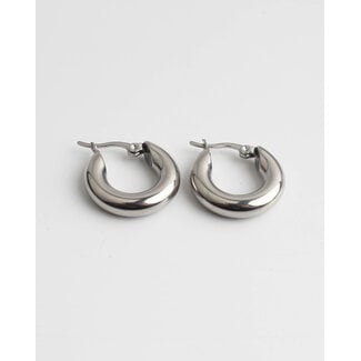 Boucles d'oreilles 'Dolce' argent 2 CM - acier inoxydable